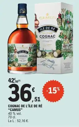 E.Leclerc CAMUS Cognac de l'île de ré offre