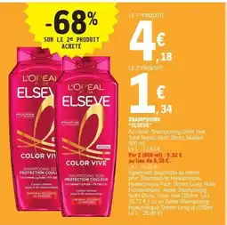 E.Leclerc ELSEVE Shampooing offre