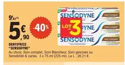 E.Leclerc SENSODYNE Dentifrice offre