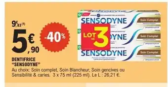 E.Leclerc SENSODYNE Dentifrice offre