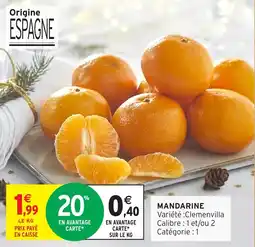 Intermarché Mandarine offre