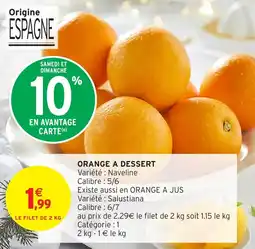 Intermarché Orange a dessert offre