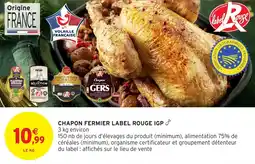 Intermarché Chapon fermier label rouge igp offre