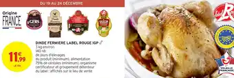 Intermarché Dinde fermiere label rouge igp offre