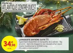 Intermarché Langouste entière cuite offre