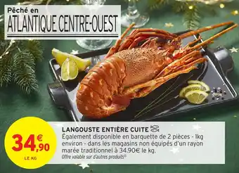 Intermarché Langouste entière cuite offre