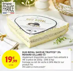 Intermarché Duo royal saveur truffes renard gillard offre