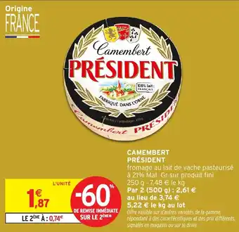Intermarché Camembert président offre