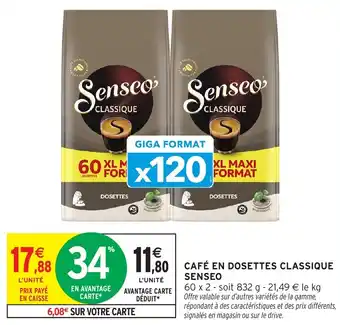 Intermarché Café en dosettes classique senseo offre
