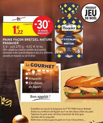 Intermarché Pains façon bretzel nature pasquier offre