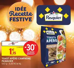 Intermarché Toast apéro campagne pasquier offre