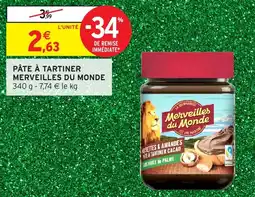 Intermarché Pâte à tartiner merveilles du monde offre