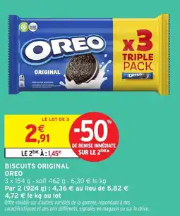 Intermarché Biscuits original oreo offre