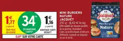 Intermarché Mini burgers nature jacquet offre