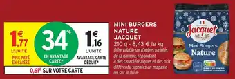 Intermarché Mini burgers nature jacquet offre