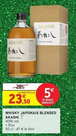 Intermarché Whisky japonais blended akashi offre