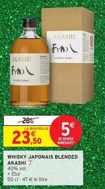 Intermarché Whisky japonais blended akashi offre
