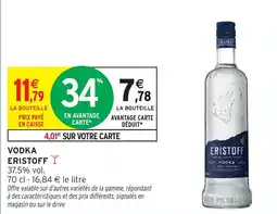 Intermarché Vodka eristoff offre