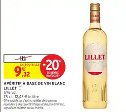 Intermarché Apéritif à base de vin blanc lillet offre