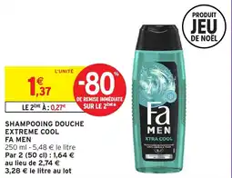 Intermarché Shampooing douche extreme cool fa men offre