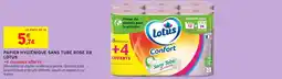 Intermarché Papier hygiénique sans tube rose x8 lotus offre
