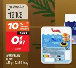 Netto 16 mini blinis netto offre