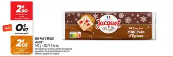 Netto Mini pain d'épices jacquet offre
