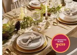 Gifi Lot d'assiettes de noël offre