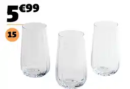 Gifi 3 verres à eau offre