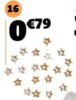 Gifi 20 motifs étoile bois offre