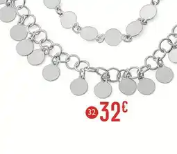 E.Leclerc Collier en argent rhodié offre