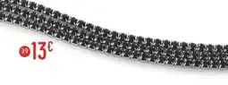 E.Leclerc Bracelet en acier et oxydes de zirconium, 16 cm offre