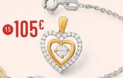 E.Leclerc Pendentif oxydes de zirconium offre