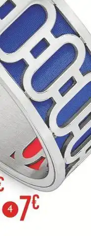 E.Leclerc Simili cuir bleu-rouge pour bracelet offre