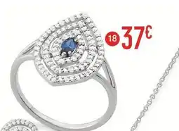 E.Leclerc Bague en argent rhodié et oxyde de zirconium offre