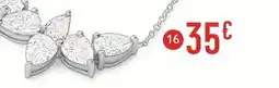 E.Leclerc Collier en argent rhodié et oxydes de zirconium offre