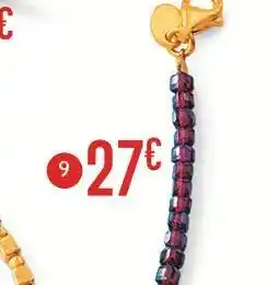 E.Leclerc Bracelet en argent doré et grenat offre