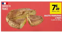 Supeco Galette frangipane 6 parts offre