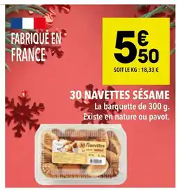 Supeco 30 navettes sésame offre