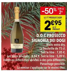 Supeco Signoria dei dogi d.o.c prosecco blanc extra dry offre