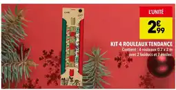 Supeco Kit 4 rouleaux tendance offre