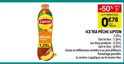 Supeco Lipton ice tea pêche offre