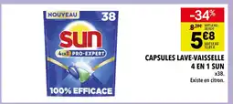 Supeco Sun capsules lave-vaisselle 4 en 1 offre