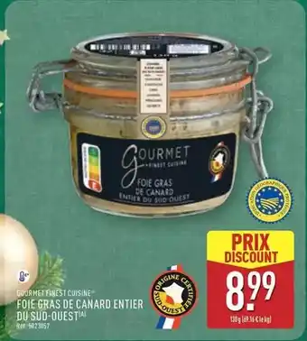 ALDI Canard - foie gras de entier du sud-ouest offre