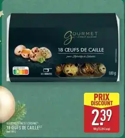 ALDI Gourmet gold - 18 œufs de caille offre