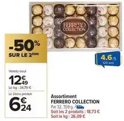 Carrefour Drive Ferrero - assortiment offre