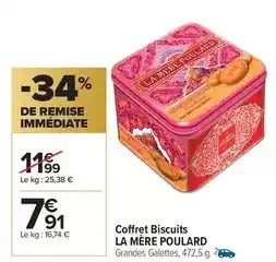 Carrefour Drive La mere poulard - coffret biscuits offre