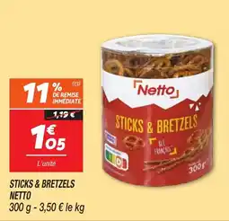 Netto Sticks & bretzels netto offre