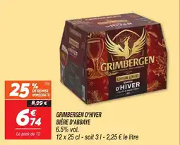 Netto Grimbergen d'hiver bière d'abbaye offre