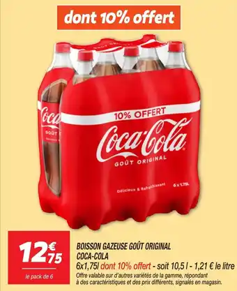 Netto Boisson gazeuse goût original coca-cola offre